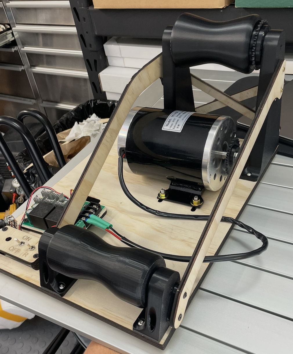 Brake bed-in machine